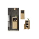 Vicco Midischrank Viola Eiche Anthrazit Modern Badschrank Bild 1