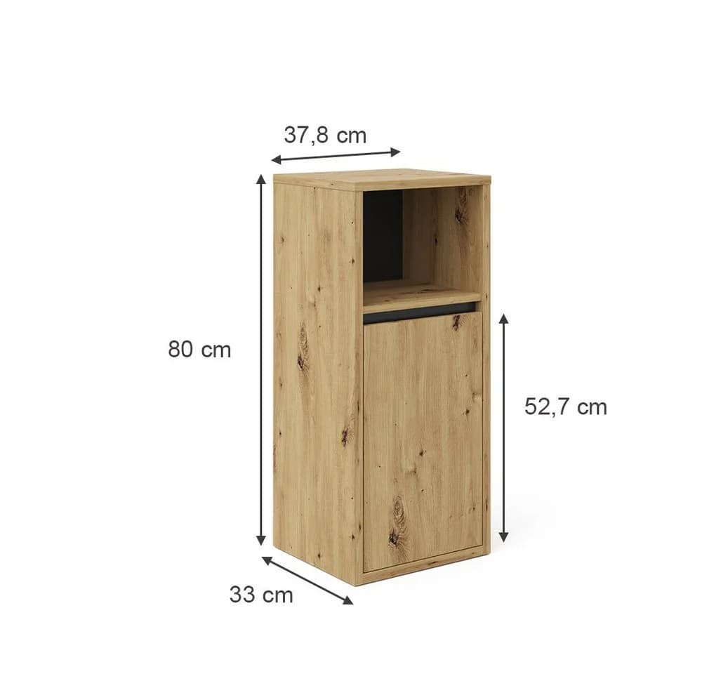 Vicco Midischrank Viola Eiche Anthrazit Modern Badschrank - Bild 4