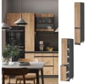 Vicco Apothekerhochschrank R-Line Anthrazit Eiche 30 cm Bild 2