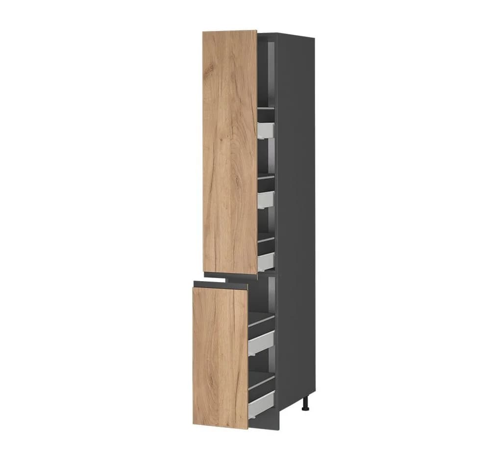Vicco Apothekerhochschrank R-Line Anthrazit Eiche 30 cm - Bild 5