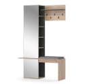Vicco Flurgarderobe Adeline mit Spiegel und Sitzbank Bild 2