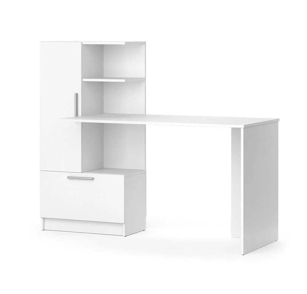 Vicco Schreibtisch Tomy Weiß Modern mit Stauraum - Bild 3
