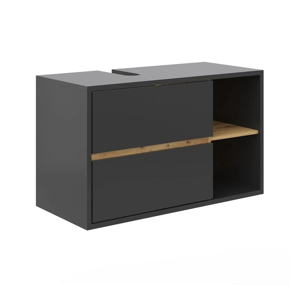 Vicco Waschtischunterschrank Viola Anthrazit Artisan-Eiche Modern - Bild 3