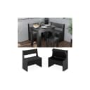Vicco Sitzbank Roman Schwarz mit Stauraum Modern Bild 1