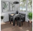 Vicco Sitzbank Roman Schwarz mit Stauraum Modern Bild 5