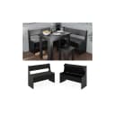 Vicco Sitzbank Roman Schwarz mit Truhenfunktion Bild 1