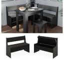 Vicco Sitzbank Roman Schwarz mit Truhenfunktion Bild 2