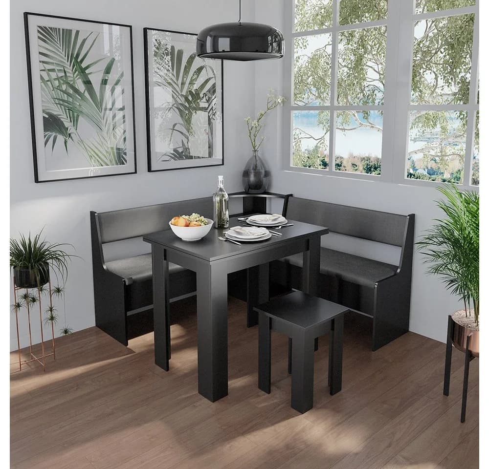 Vicco Sitzbank Roman Schwarz mit Truhenfunktion - Bild 5
