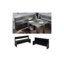 Vicco Sitzbank Roman Schwarz mit Stauraum Modern Bild 1