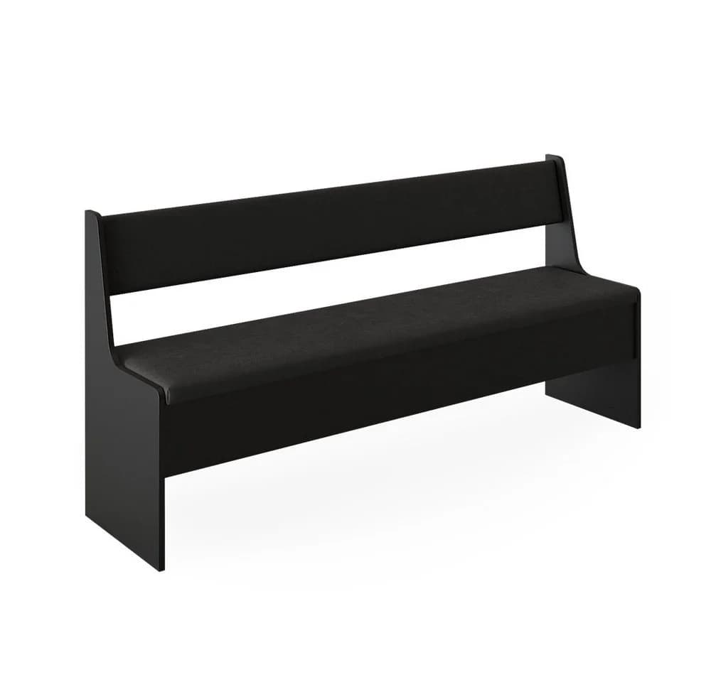 Vicco Sitzbank Roman Schwarz mit Stauraum Modern - Bild 3