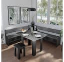 Vicco Sitzbank Roman Schwarz mit Stauraum Modern Bild 5