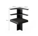 Vicco Eckbank Roman Schwarz Modern mit Stauraum Bild 4