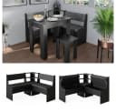 Vicco Eckbankgruppe Roman Schwarz Modern mit Klappfunktion Bild 2