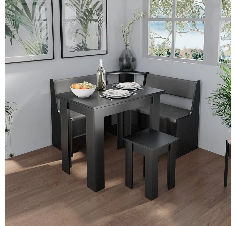 Vicco Eckbankgruppe Roman Schwarz Modern mit Klappfunktion - Bild 5