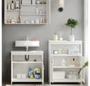 Vicco Badmöbel-Set Riad Weiß 3-teilig mit Lamellen-Front Bild 5