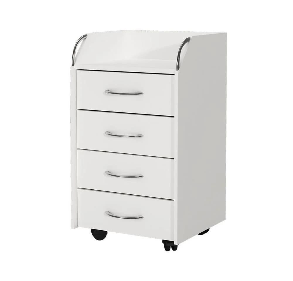 Vicco Rollcontainer Gwendolyn Weiß 4 Schubladen - Bild 3