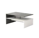 Vicco Couchtisch Mike Beton Weiß Modern mit Ablagen Bild 2