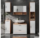 Vicco Midischrank Irma Weiß Hochglanz Eiche Modern Bild 5
