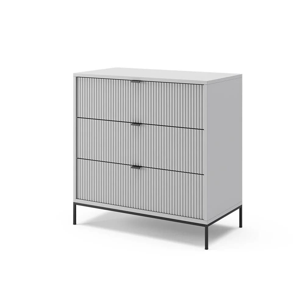 Vicco Kommode Eliza Grau 3 Schubladen Modernes Design - Bild 2