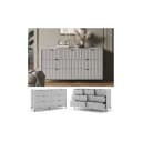 Vicco Sideboard Eliza Grau mit 7 Schubladen Bild 1