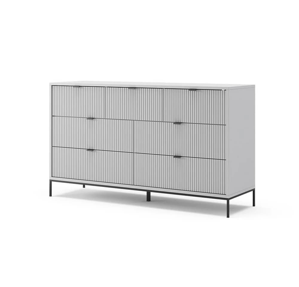 Vicco Sideboard Eliza Grau mit 7 Schubladen - Bild 2