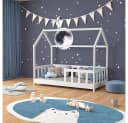 VitaliSpa Kinderbett Michelle Weiß Hausbett mit Rausfallschutz Bild 3