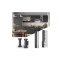 Vicco Apothekerhochschrank Fame-Line Weiß Dunkelgrau 30 cm Modern Bild 1