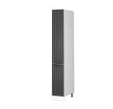 Vicco Apothekerhochschrank Fame-Line Weiß Dunkelgrau 30 cm Modern Bild 3