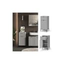 Vicco Midischrank Eliza Grau Modern mit Tür und Schubfach Bild 1