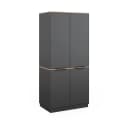 Vicco Kleiderschrank Betti 4-türig Anthrazit Eiche Modern Bild 2