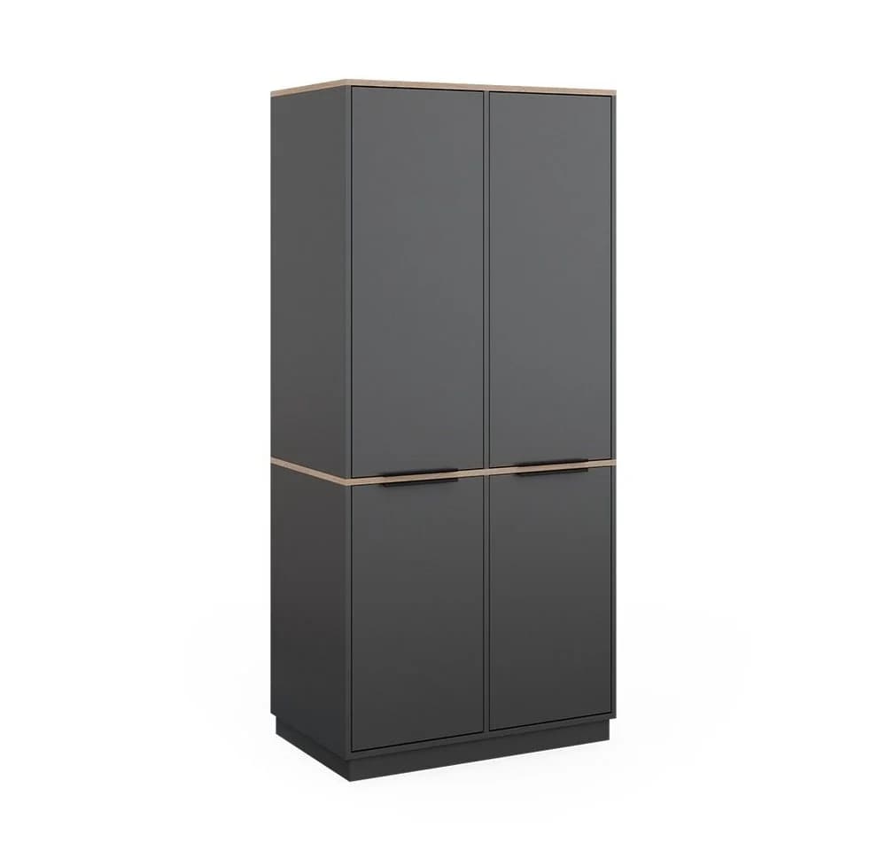 Vicco Kleiderschrank Betti 4-türig Anthrazit Eiche Modern - Bild 2