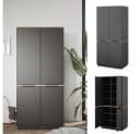 Vicco Kleiderschrank Betti 4-türig Anthrazit Eiche Modern Bild 4