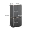 Vicco Kleiderschrank Betti 4-türig Anthrazit Eiche Modern Bild 5