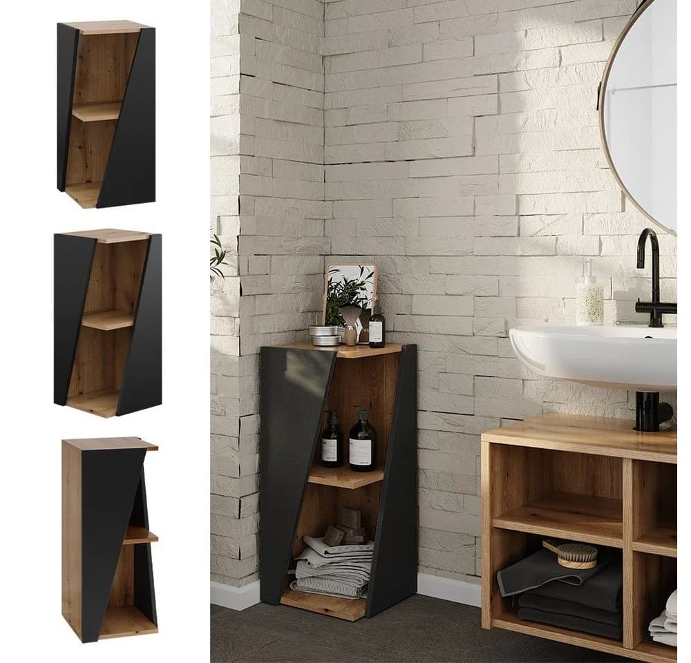 Vicco Badregal Benno Modern Anthrazit 3 Ablagen - Bild 2