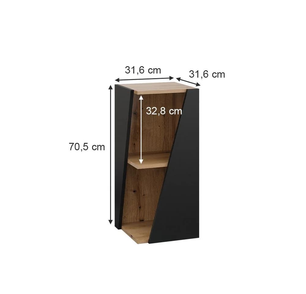 Vicco Badregal Benno Modern Anthrazit 3 Ablagen - Bild 4