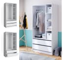 Vicco Kleiderschrank Elmo Weiß Modern Offen Bild 4