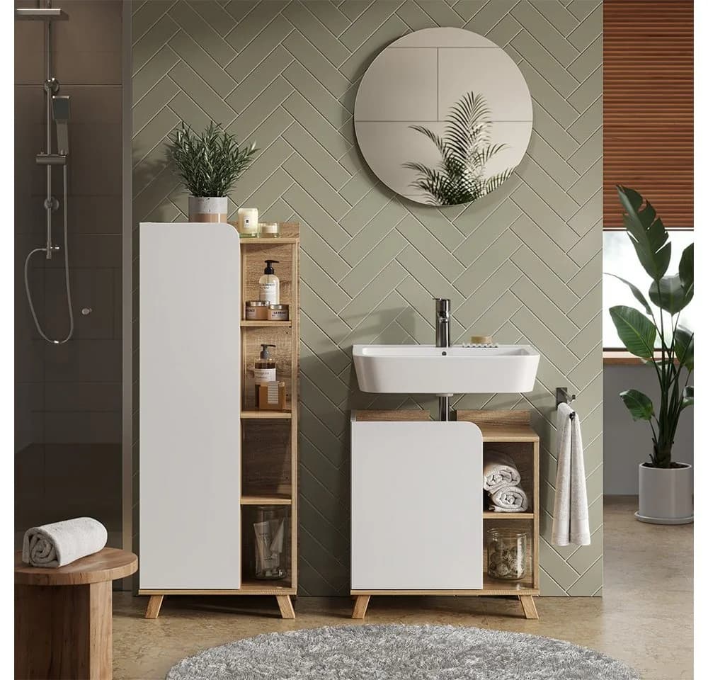 Vicco Midischrank Karen Modern Sonoma Weiß - Bild 5