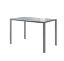 Vicco Esszimmertisch Grand Metall Grau Modern Glas Bild 2