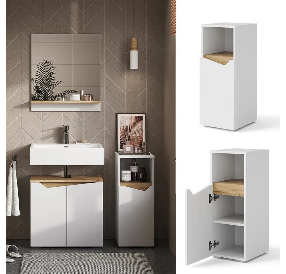 Vicco Midischrank Marelle Weiß Artisan-Eiche Modern - Bild 2