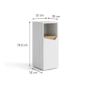 Vicco Midischrank Marelle Weiß Artisan-Eiche Modern Bild 4
