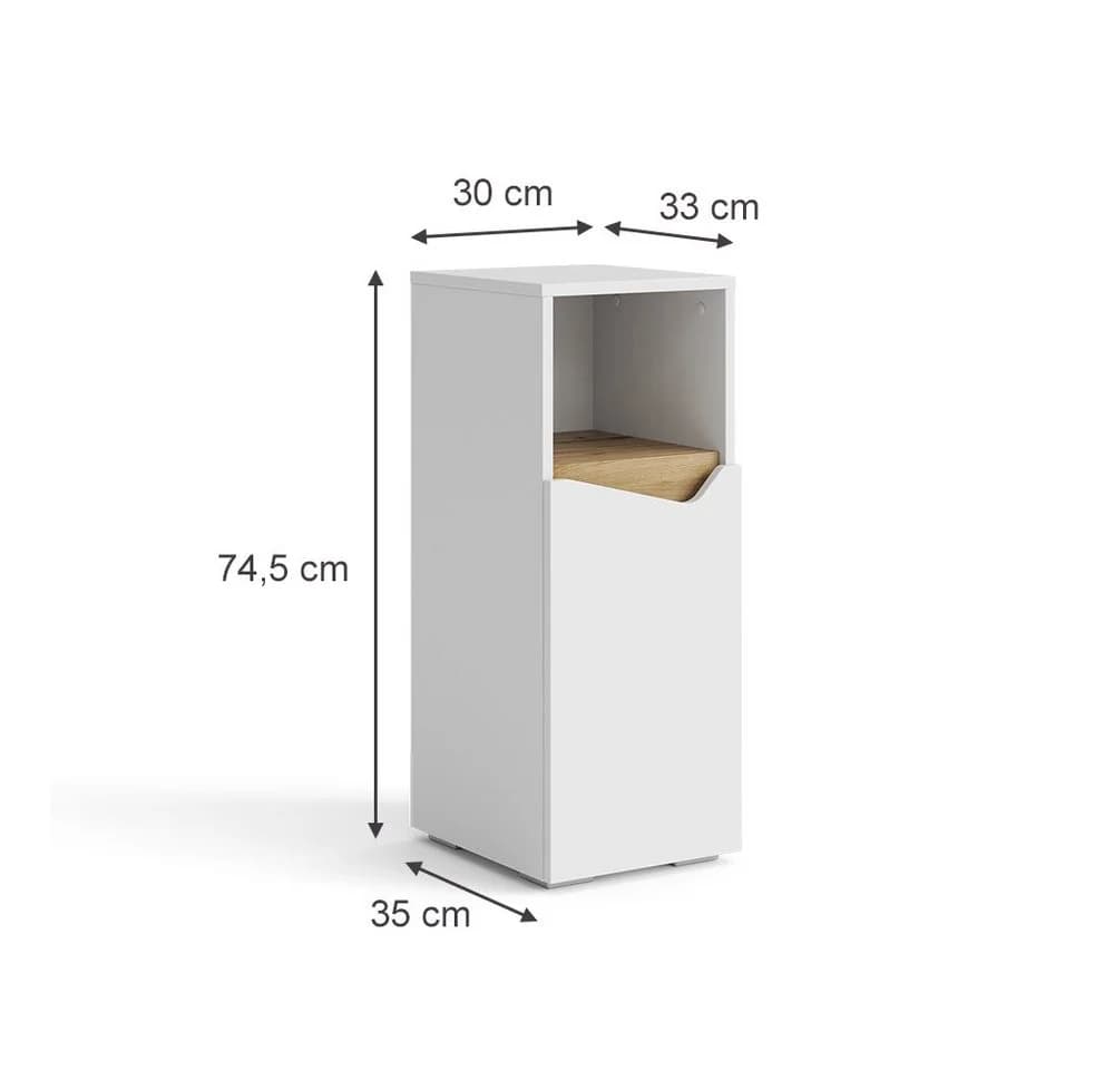 Vicco Midischrank Marelle Weiß Artisan-Eiche Modern - Bild 4