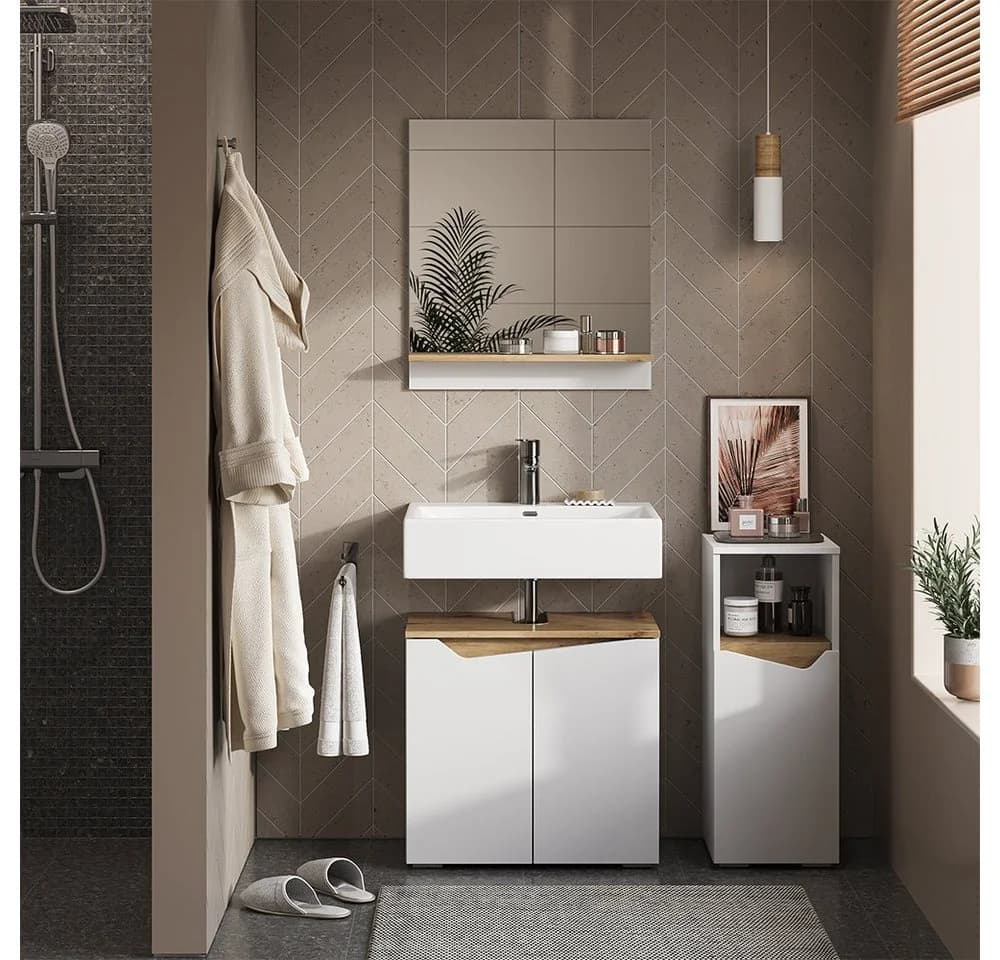 Vicco Midischrank Marelle Weiß Artisan-Eiche Modern - Bild 5