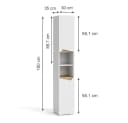 Vicco Hochschrank Marelle Weiß Artisan Badschrank Bild 4