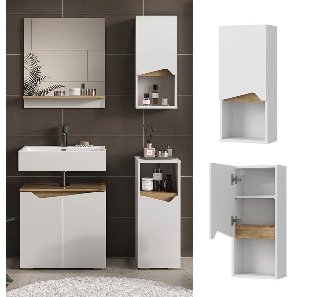 Vicco Hängeschrank Marelle Weiß Artisan Modern Badschrank - Bild 2
