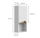 Vicco Hängeschrank Marelle Weiß Artisan Modern Badschrank Bild 4