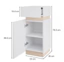 Vicco Midischrank Gloria Weiß/Sonoma mit Tür und Schublade Bild 3