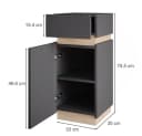 Vicco Midischrank Gloria Anthrazit Sonoma mit Schublade Bild 3