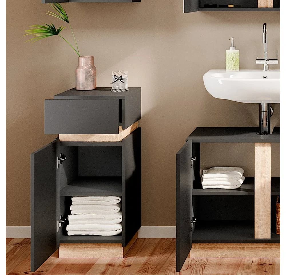 Vicco Midischrank Gloria Anthrazit Sonoma mit Schublade - Bild 5