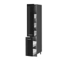 Vicco Apothekerhochschrank R-Line Schwarz Hochglanz Anthrazit Modern Bild 4