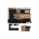 Vicco Küchenzeile R-Line Eiche Schwarz 300 cm Modern Bild 1